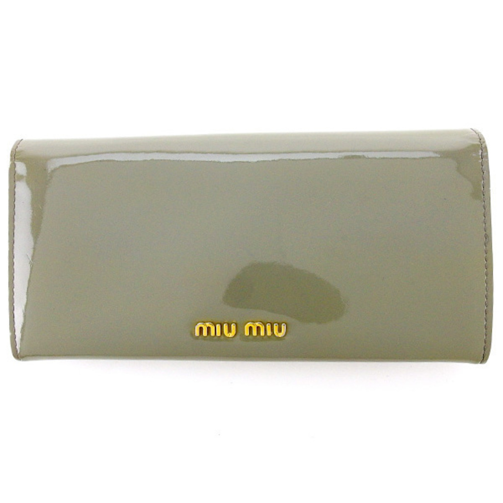 Miu Miu Long Wallet Long Wallet Ribbon Motif Blac… - image 2
